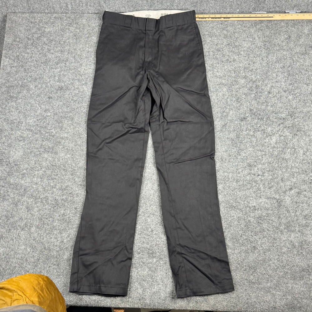 Dickies Pants Mens Size 34x36 Black 874 Original Fit Straight Leg Work Trousers
